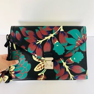 Large Zara Flower Print Clutch